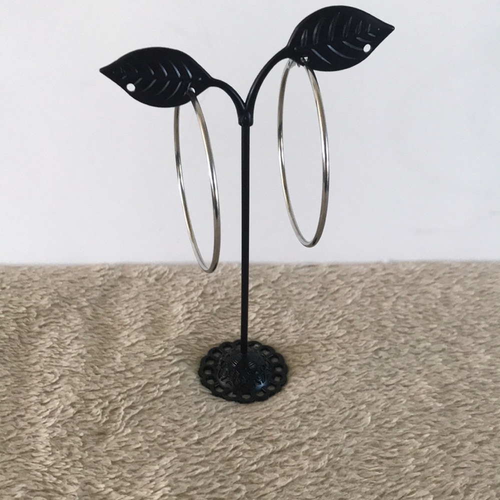 Silver Hoop Earrings